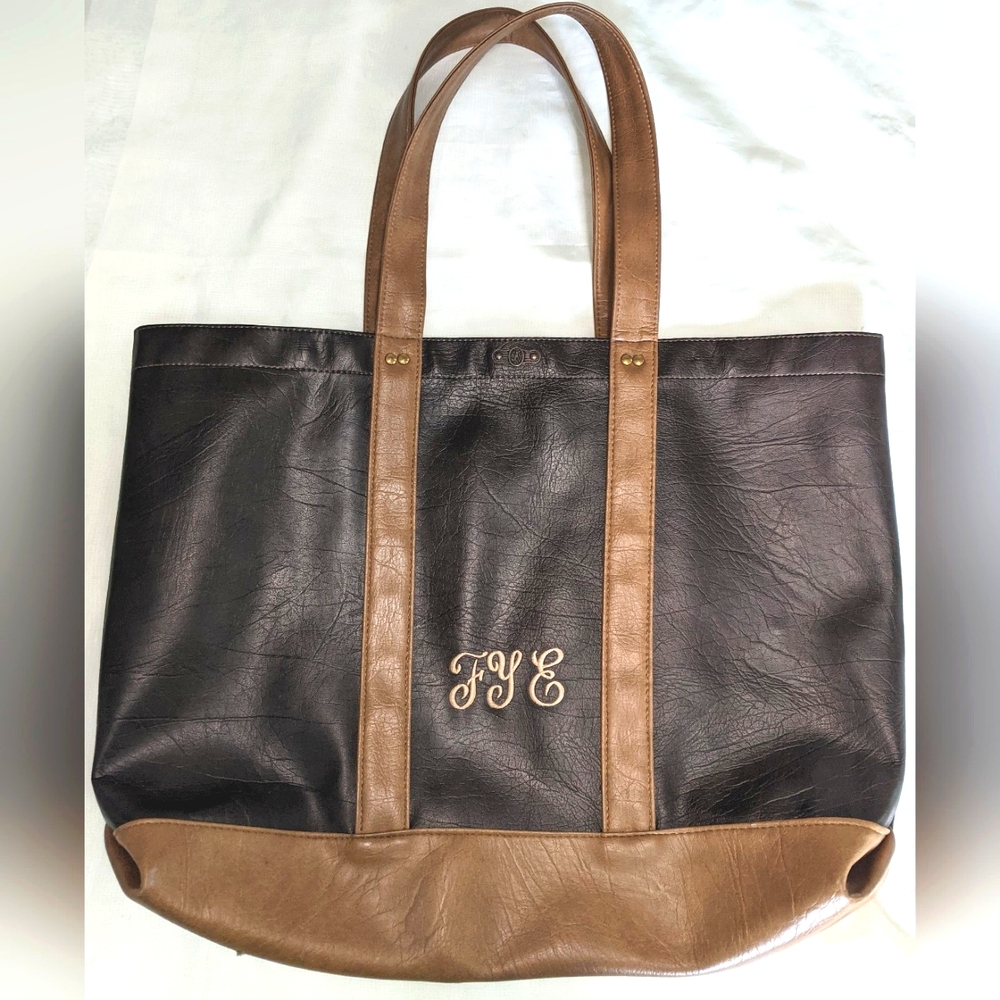Unbranded Large Monogram Shoulder Tote